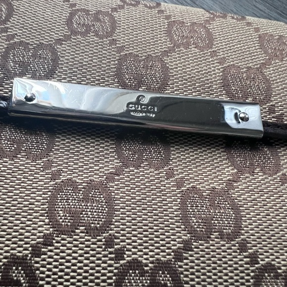 Gucci Monogram Long Canvas and Leather Wallet - Picture 10 of 11